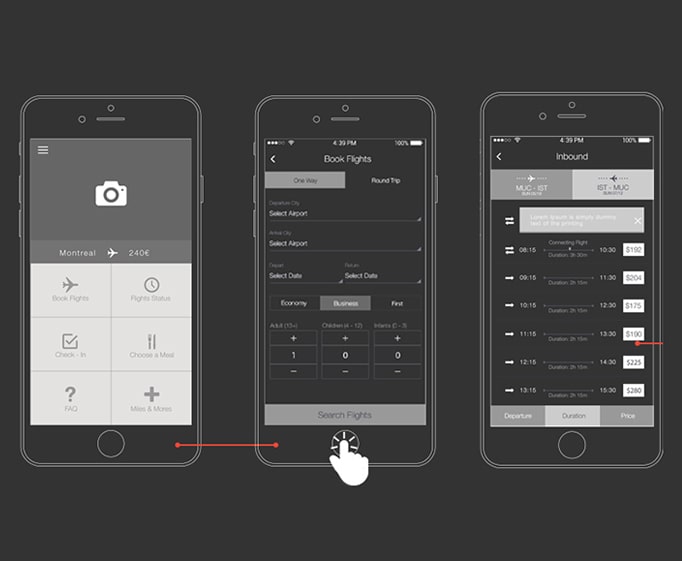 Define wireframes